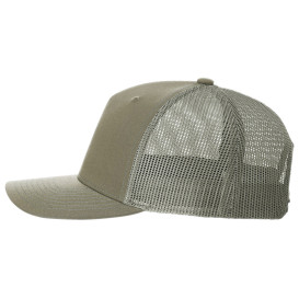 Richardson 112FP Five-Panel Trucker Cap - Pale Khaki/Loden