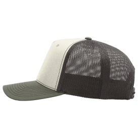 Richardson 112FPC Five-Panel Champ Trucker Cap - Birch/Brown/Loden