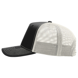 Richardson 112FPC Five-Panel Champ Trucker Cap - Black/Birch