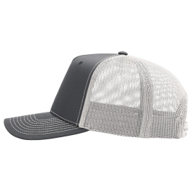Richardson 112FPC Five-Panel Champ Trucker Cap - Charcoal/Ice Grey