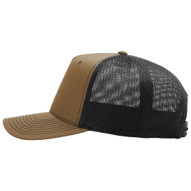 Richardson 112FPC Five-Panel Champ Trucker Cap - Caramel/Black