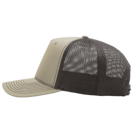 Richardson 112FPC Five-Panel Champ Trucker Cap - Khaki Coffee