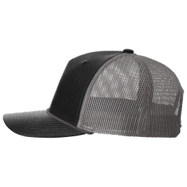 Richardson 112FPR Five-Panel with Rope Cap - Black/Charcoal/Charcoal