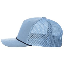 Richardson 112FPR Five-Panel with Rope Cap - Columbia Blue/Navy