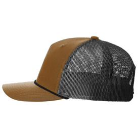 Richardson 112FPR Five-Panel with Rope Cap - Caramel/Black/Black