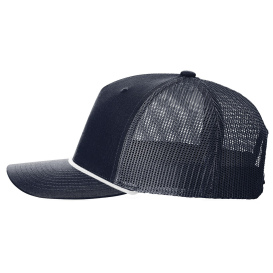 Richardson 112FPR Five-Panel with Rope Cap - Navy/White