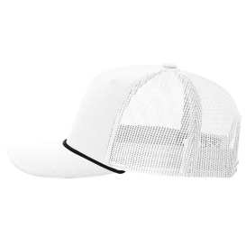 Richardson 112FPR Five-Panel with Rope Cap - White/Black