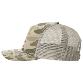 Richardson 112PFP Five Panel Printed Trucker Cap - Harvest Duck Camo/Light Tan