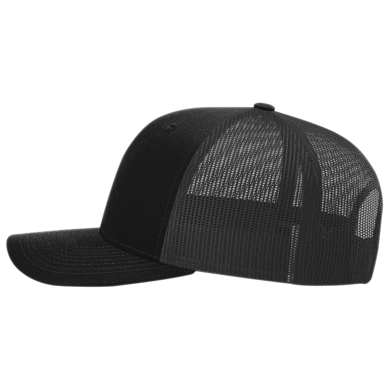 Richardson 112PL 112+ R-Flex Adjustable Trucker Cap - Black Graphite