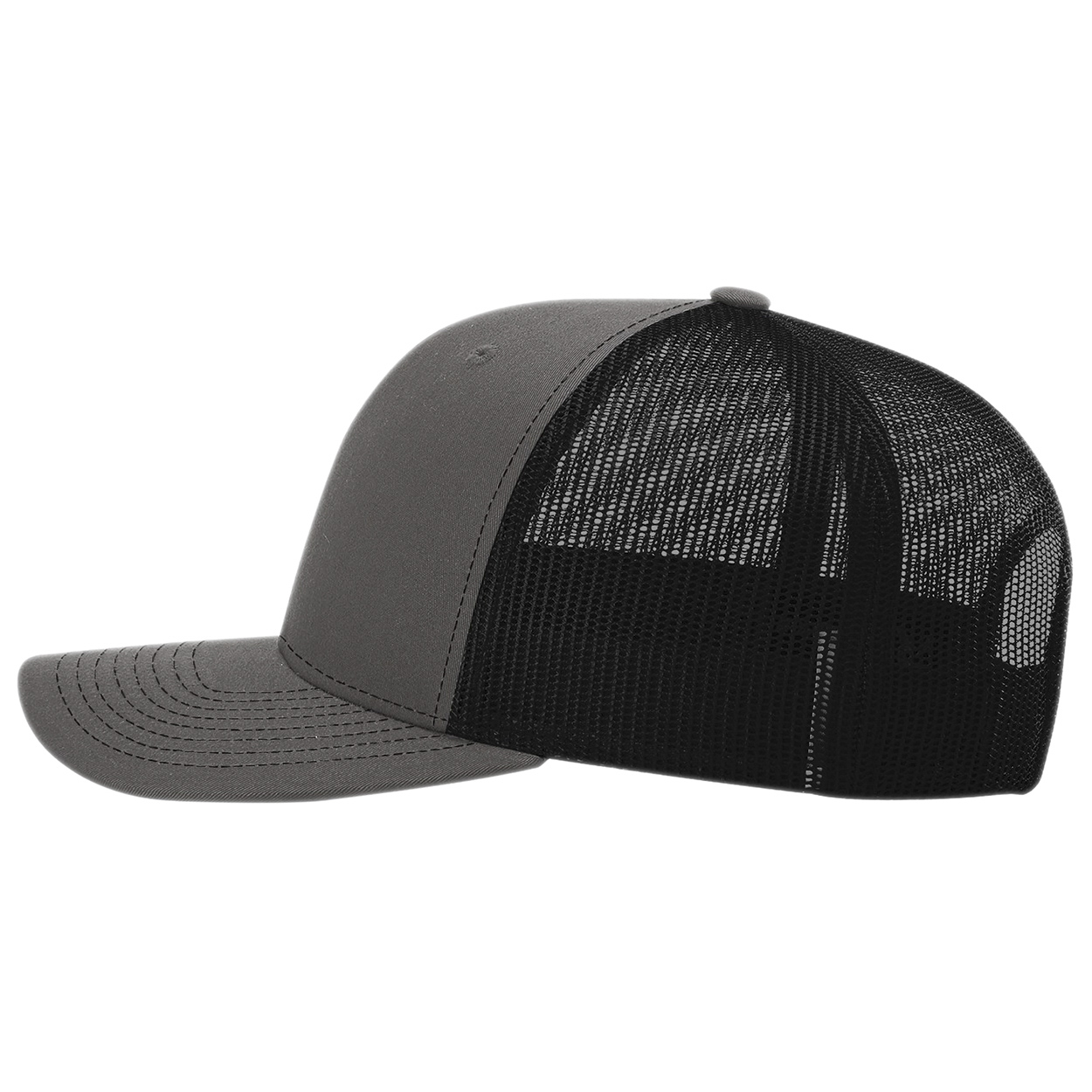 Richardson 112PL 112+ R-Flex Adjustable Trucker Cap - Charcoal/Black