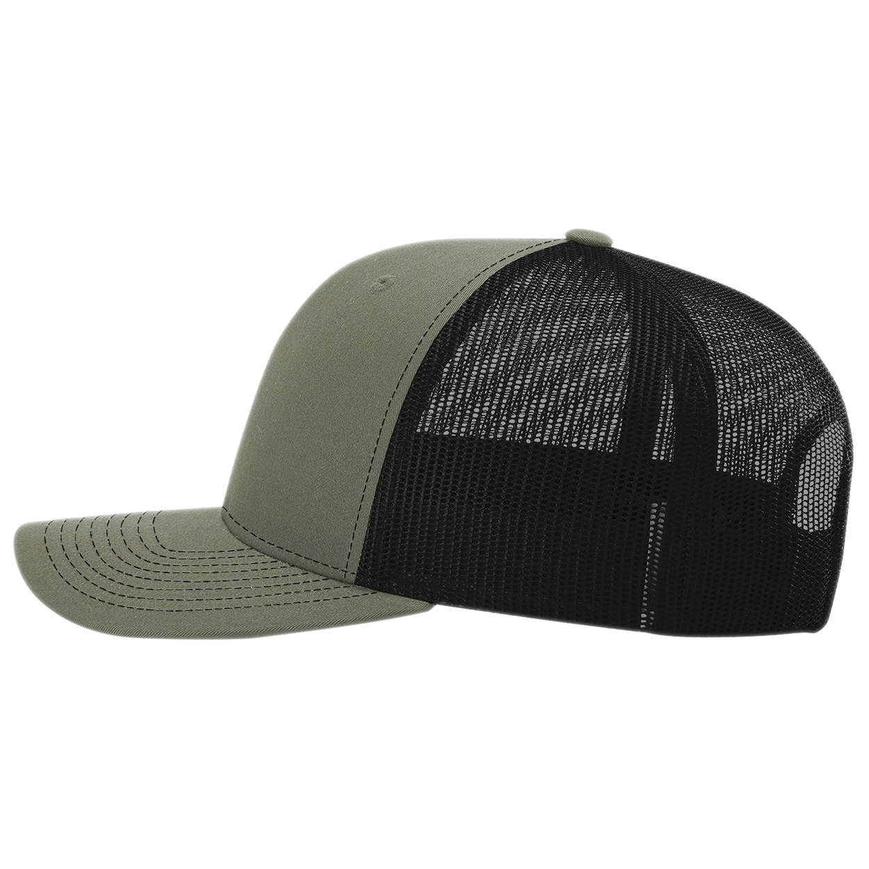 Richardson 112PL 112+ R-Flex Adjustable Trucker Cap - Loden Green/Black