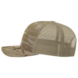 Richardson 112PT Printed Tactical Trucker Cap - Multicam Arid/Tan