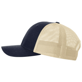 Richardson 115 Low Pro Trucker Cap - Navy/Khaki