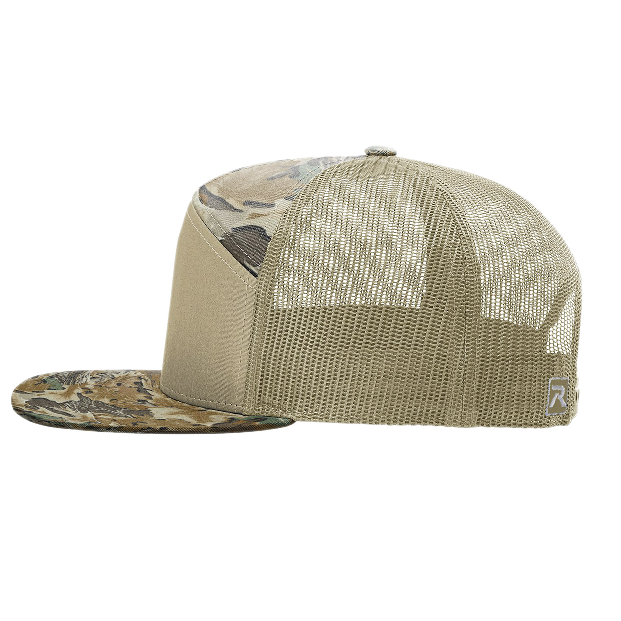 Richardson 168P Printed 7-Panel Trucker Cap - Realtree Advantage/Khaki