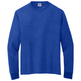 Jerzees 21LS Dri-Power 100% Polyester Long Sleeve T-Shirt - Royal