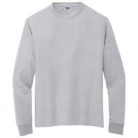 Jerzees 21LS Dri-Power 100% Polyester Long Sleeve T-Shirt - Silver