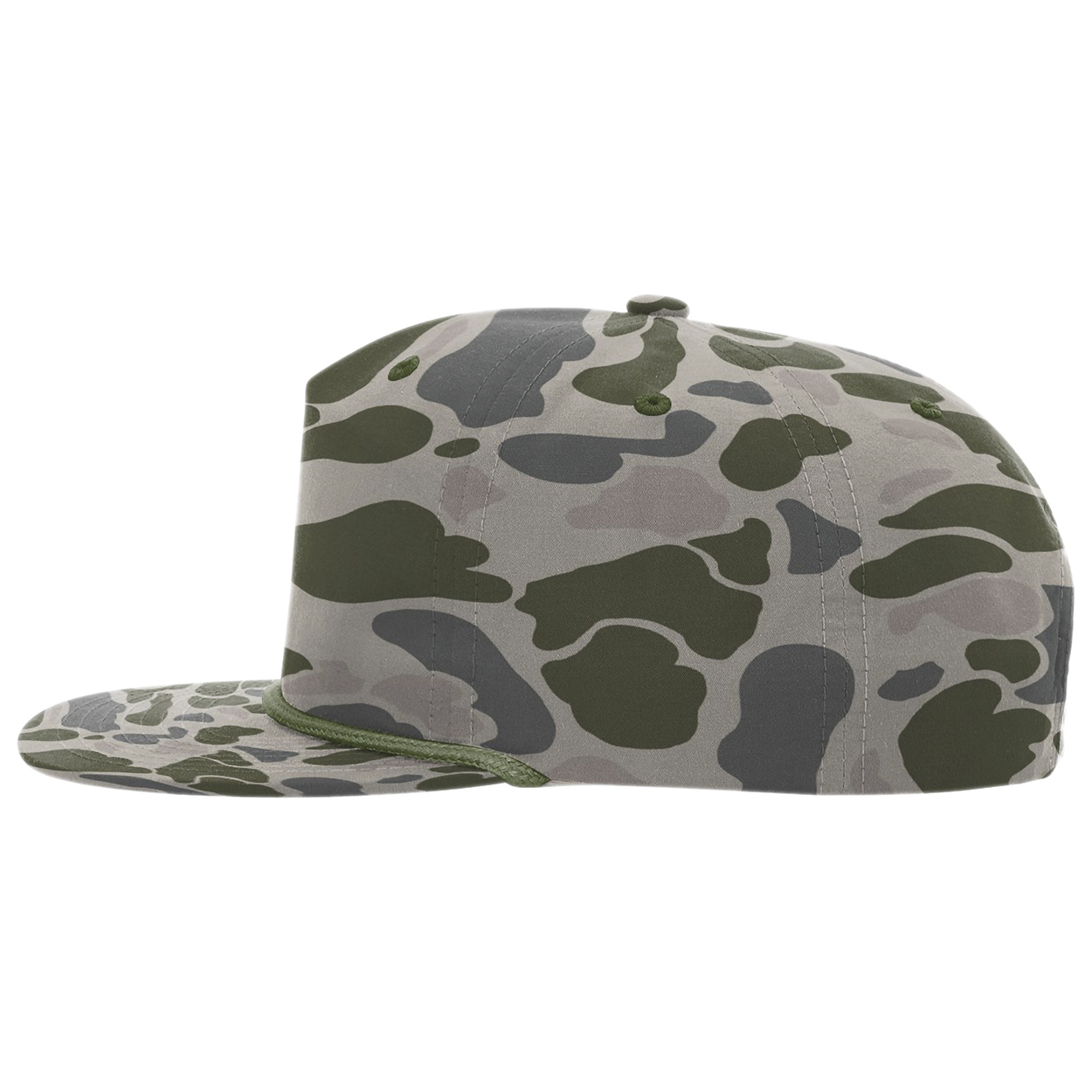 Richardson 256P Printed Umpqua Gramps Cap - Marsh Duck Camo/Army Olive