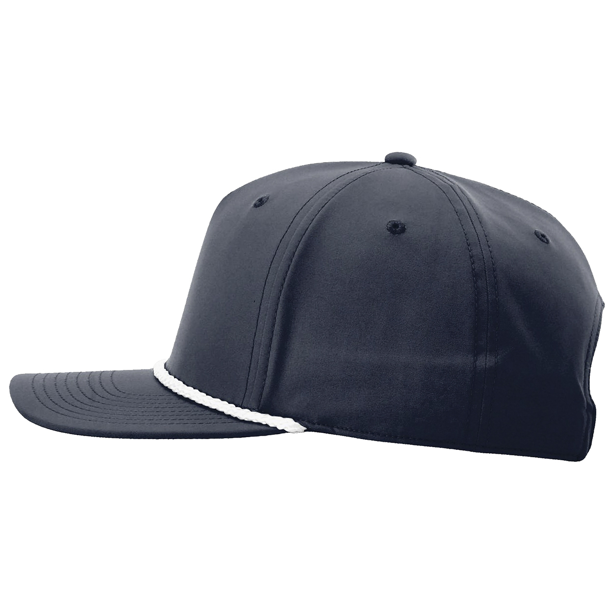 Richardson 258 Five Panel Classic Rope Cap - Navy/White