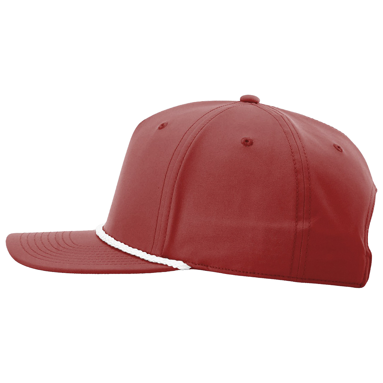 Richardson 258 Five Panel Classic Rope Cap - Red/White