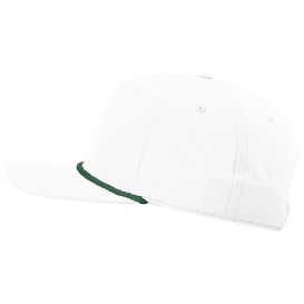 Richardson 258 Five Panel Classic Rope Cap - White/Kelly