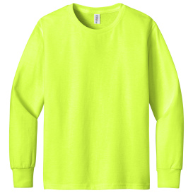 Jerzees 29BL Youth Dri-Power Active 50/50 Cotton/Poly Long Sleeve T-Shirt - Safety Green