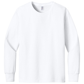Jerzees 29BL Youth Dri-Power Active 50/50 Cotton/Poly Long Sleeve T-Shirt - White