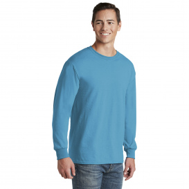 Jerzees 29LS Dri-Power 50/50 Cotton/Poly Long Sleeve T-Shirt - California Blue