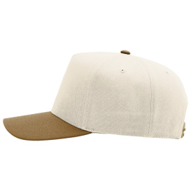 Richardson 323FPC Full Fabric 5-Panel Champ Cap - Cream/Cream/Caramel
