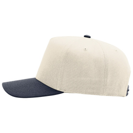 Richardson 323FPC Full Fabric 5-Panel Champ Cap - Cream/Cream/Navy