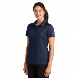 Nike 354064 Ladies Dri-FIT Pebble Texture Polo - Midnight Navy