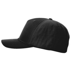 Richardson 355 Laser Perf Performance Rope Cap - Black/Black Grey