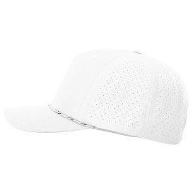 Richardson 355 Laser Perf Performance Rope Cap - White/White Black