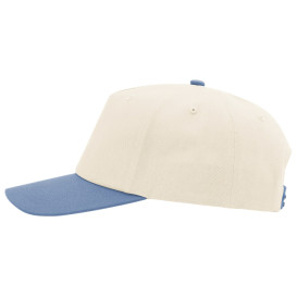Richardson 356 Five Panel Relaxed Gramps Cap - Cream/Cream/Light Denim