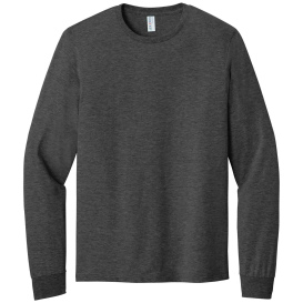 Jerzees 363L Classics Unisex Cotton Long Sleeve T-Shirt - Black Heather