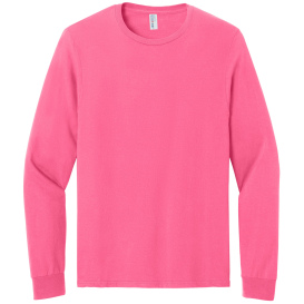 Jerzees 363L Classics Unisex Cotton Long Sleeve T-Shirt - Neon Pink