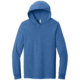 Jerzees 363LH Classics Unisex Cotton Long Sleeve Hooded T-Shirt - Retro Heather Royal