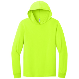 Jerzees 363LH Classics Unisex Cotton Long Sleeve Hooded T-Shirt - Safety Green