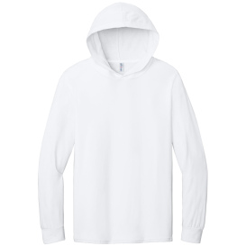 Jerzees 363LH Classics Unisex Cotton Long Sleeve Hooded T-Shirt - White