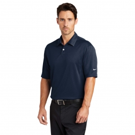 Nike 373749 Dri-FIT Pebble Texture Polo - Midnight Navy