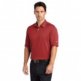 Nike 373749 Dri-FIT Pebble Texture Polo - Varsity Red