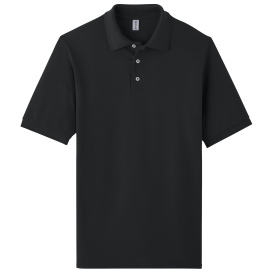 Jerzees 443M Unisex Premium Ring Spun Cotton Pique Sport Shirt - Black