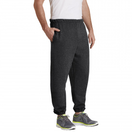 Jerzees 4850MP Super Sweats NuBlend Sweatpants with Pockets - Black Heather