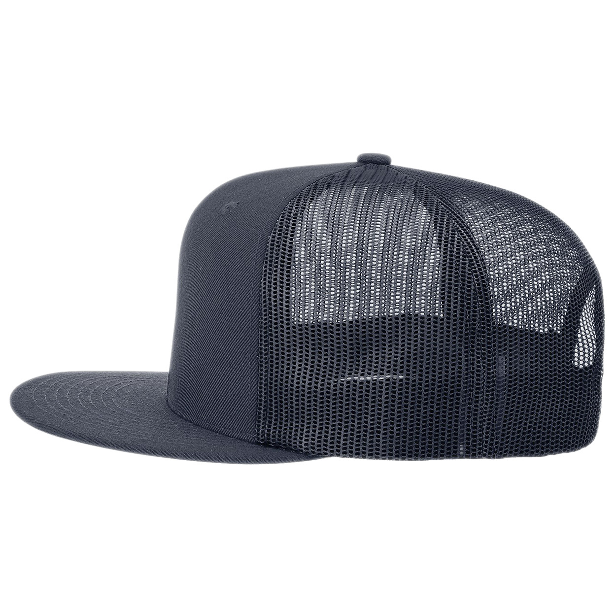 Richardson 511 Acrylic-Wool Blend Flat Bill Trucker Cap - Navy