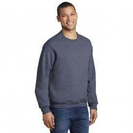 Jerzees 562M NuBlend Crewneck Sweatshirt - Vintage Heather Navy | Full ...