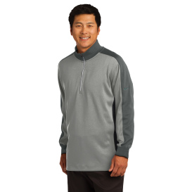Nike 578673 Dri-FIT 1/2-Zip Cover-Up - Dark Grey Heather/Dark Grey
