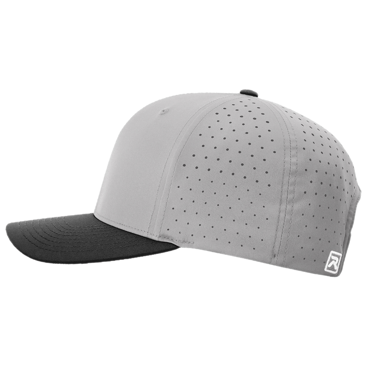 Richardson 632 Laser Perf R-Flex Snapback Cap - Grey/Grey/Black