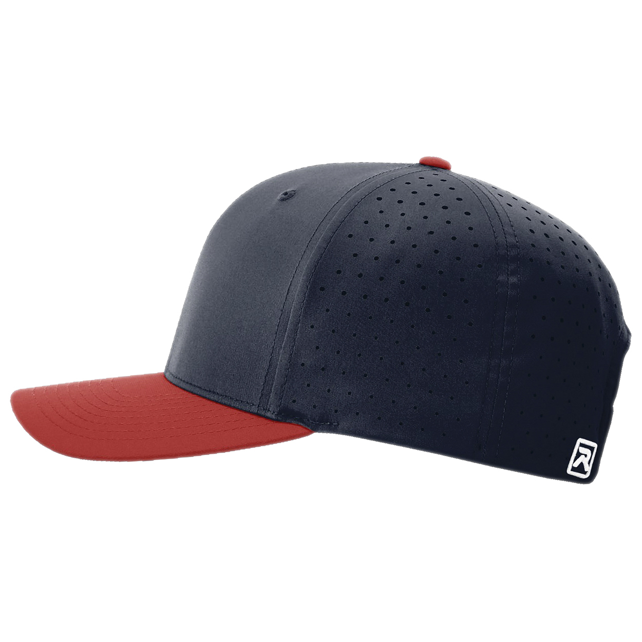 Richardson 632 Laser Perf R-Flex Snapback Cap - Navy/Navy/Red