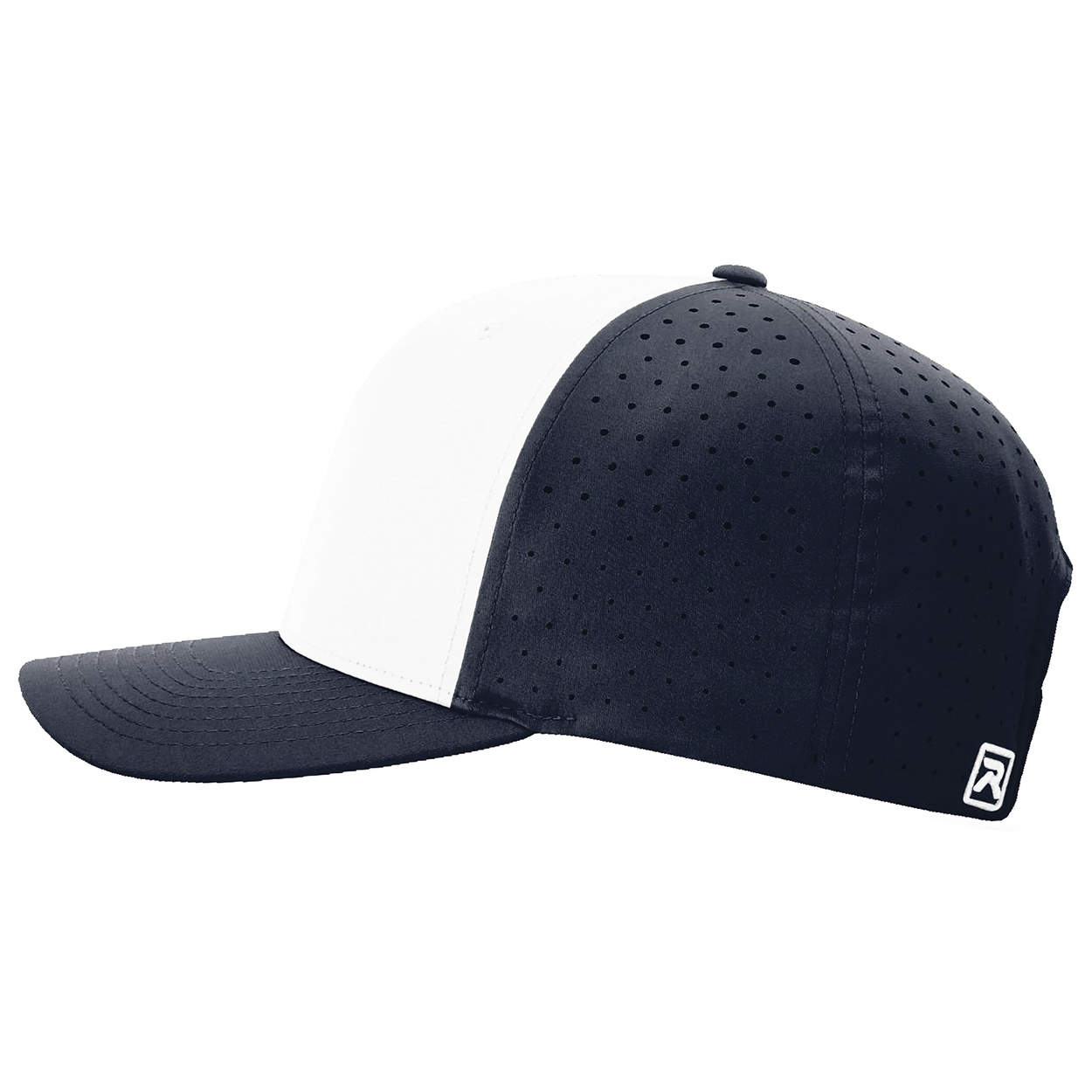 Richardson 632 Laser Perf R-Flex Snapback Cap - White/Navy/Navy