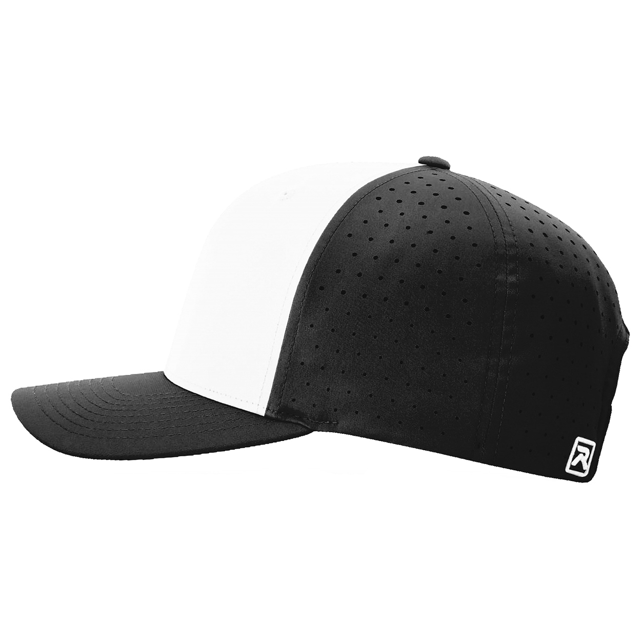 Richardson 632 Laser Perf R-Flex Snapback Cap - White/Black/Black