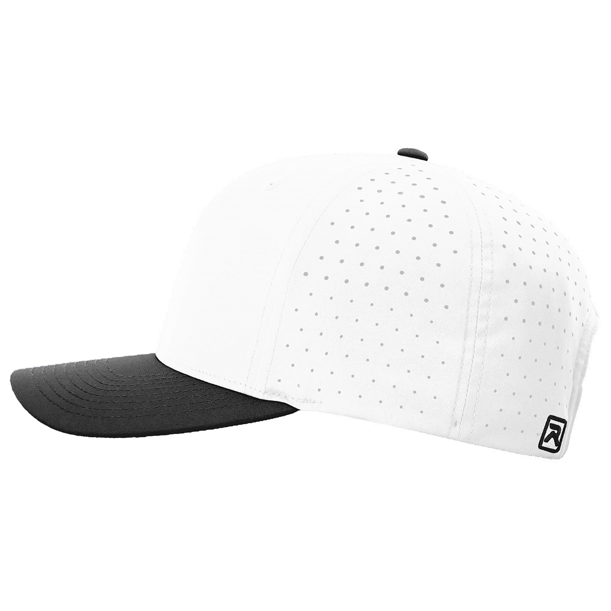 Richardson 632 Laser Perf R-Flex Snapback Cap - White/White/Black